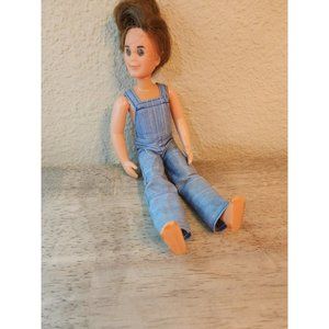 VTG 1973 Sunshine Family DAD Doll STEVE/Mom STEPHIE-DENIM